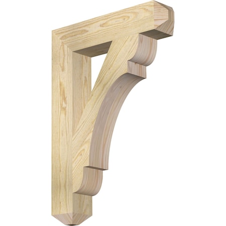 Ekena Millwork Olympic Craftsman Rough Sawn Bracket, Douglas Fir, 4"W x 20"D x 28"H BKT04X20X28OLY04RDF